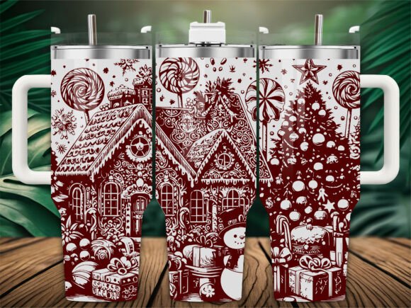Download Gingerbread House Tumbler Wrap - Premium Bundle
