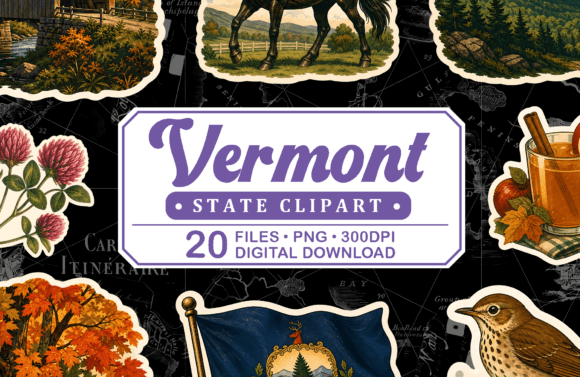 Download Vermont Vintage Travel Clipart - Premium Resources