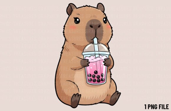 Download Cute Capybara Kawaii Animal Clipart PNG - Animal clipart Collection