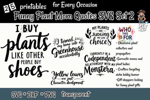 Download Funny Plant Mom Quotes SVG Set 2 - Premium Resources