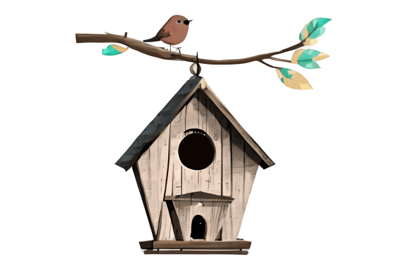 Download Spring Bird House - Spring bird Collection