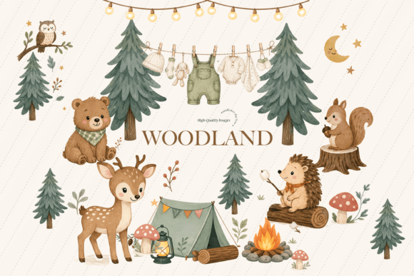 Download Cute Woodland Forest Animal Clipart - Animal clipart Collection